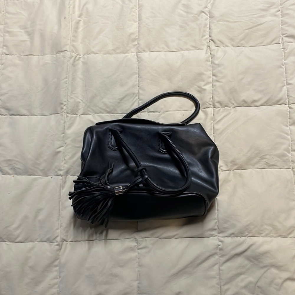 Faux leather handbag